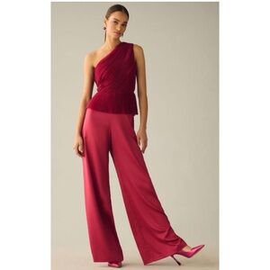 Hutch Pleated One-Shoulder Jumpsuit